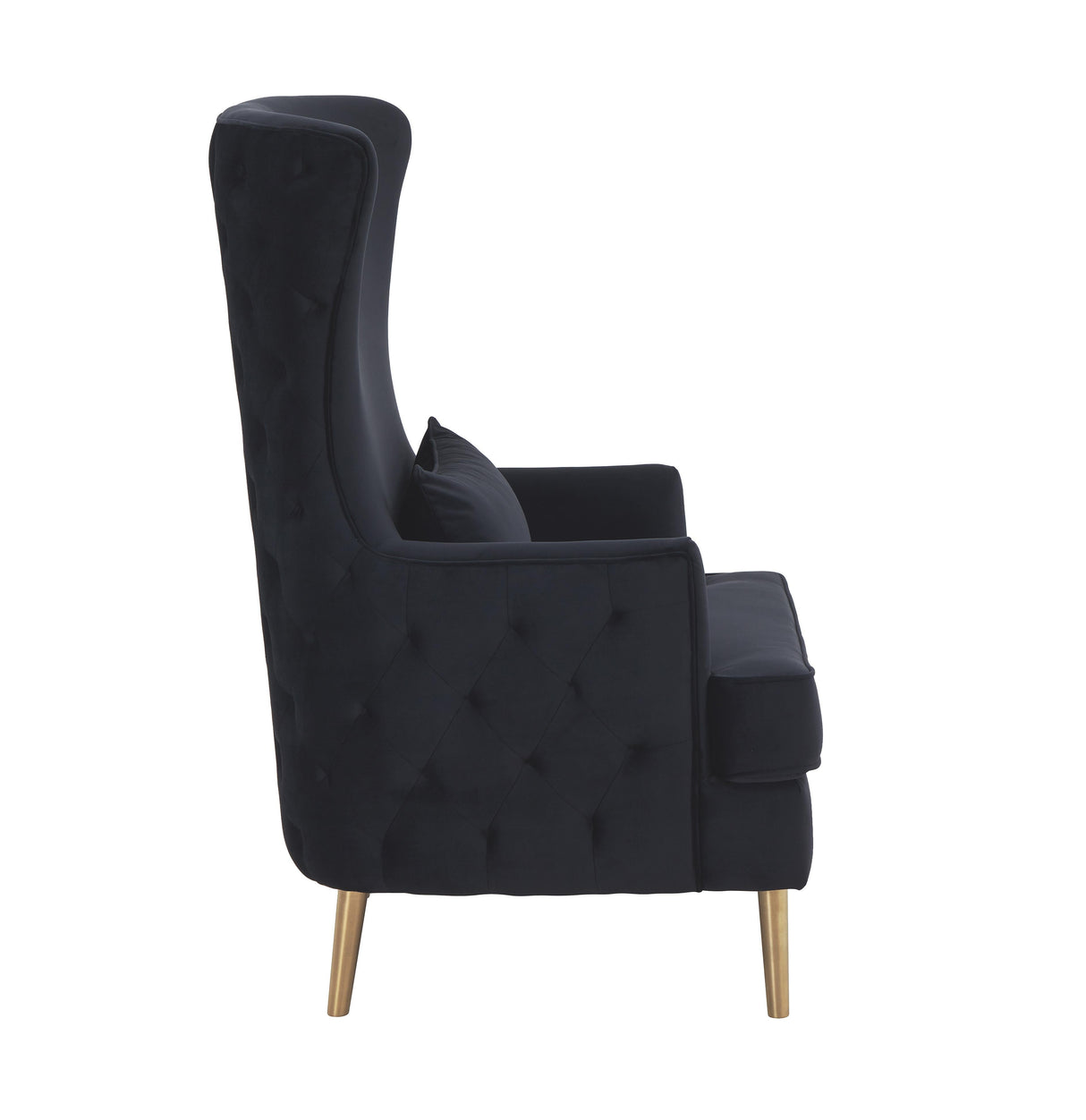 Alina Performance Velvet Tall Tufted Back Chair