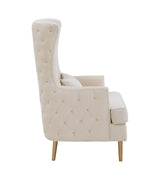Alina Performance Velvet Tall Tufted Back Chair