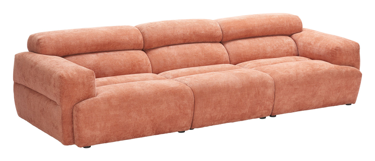 Alis Orange Modular Sectional by Zuomod at Eve Furniture