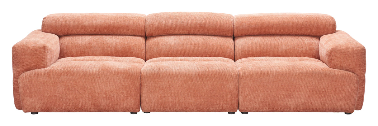 Alis Orange Modular Sectional by Zuomod at Eve Furniture
