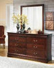 Alisdair Reddish Brown Bedroom Mirror (Mirror Only) by Ashley at Eve Furniture