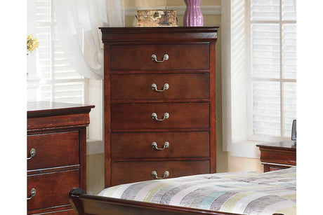 Alisdair Reddish Brown Chest of Drawers by Ashley at Eve Furniture