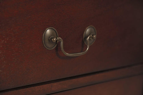 Alisdair Reddish Brown Nightstand by Ashley at Eve Furniture