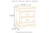 Alisdair Reddish Brown Nightstand by Ashley at Eve Furniture