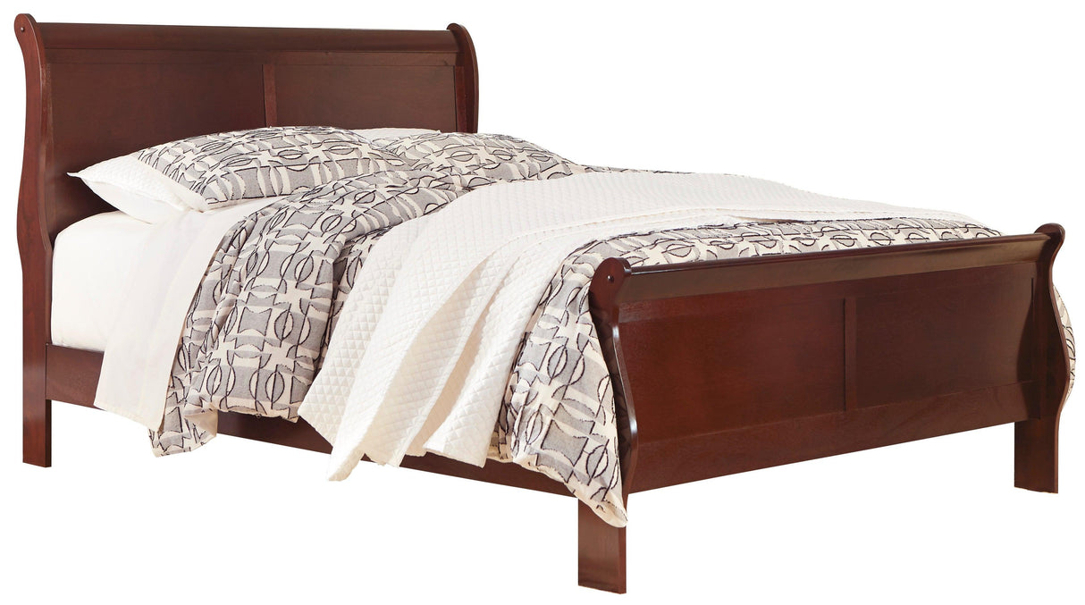 Alisdair Reddish Brown Sleigh Bedroom Set by Ashley at Eve Furniture