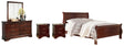Alisdair Reddish Brown Sleigh Youth Bedroom Set by Ashley at Eve Furniture