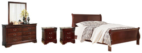 Alisdair Reddish Brown Sleigh Youth Bedroom Set by Ashley at Eve Furniture