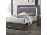 Alison Metallic Gray 5-Piece Queen Bedroom Set by Furniture of America at Eve Furniture