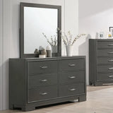 Alison Metallic Gray 5-Piece Queen Bedroom Set by Furniture of America at Eve Furniture