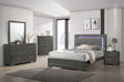 Alison Metallic Gray Full Bed by Furniture of America at Eve Furniture