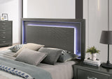 Alison Metallic Gray Queen Bed by Furniture of America at Eve Furniture
