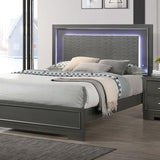 Alison Metallic Gray Queen Bed by Furniture of America at Eve Furniture