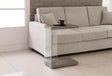 Alison Weathered Gray/Clear Accent Table by Coaster at Eve Furniture