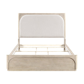 Alita Beige/Light Gray Natural Bedroom Set by Homelegance at Eve Furniture