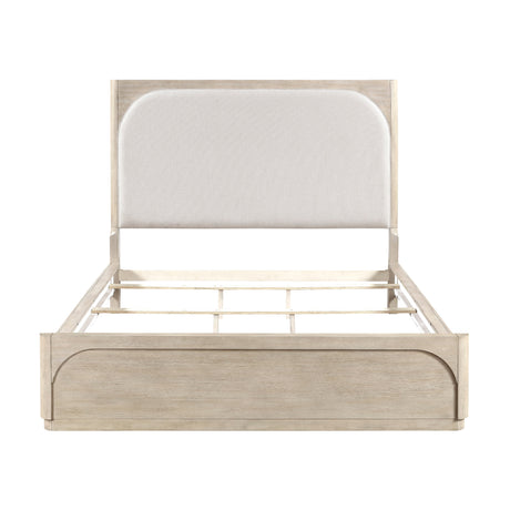 Alita Beige/Light Gray Natural Bedroom Set by Homelegance at Eve Furniture