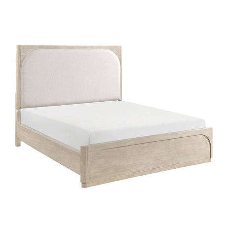 Alita Beige/Light Gray Natural Bedroom Set by Homelegance at Eve Furniture