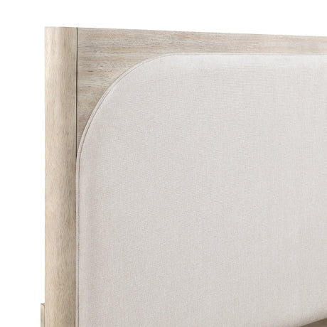 Alita Beige/Light Gray Natural Queen 4-Piece Bedroom Set by Homelegance at Eve Furniture
