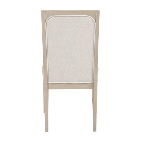 Alita Light Gray Natural 7-Piece Expandable Dining Set by Homelegance at Eve Furniture