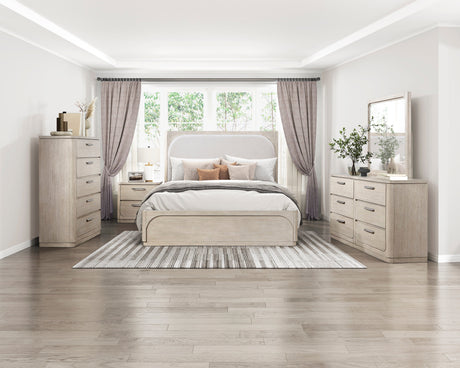 Alita Light Gray Natural 9-Piece Expandable Dining Set by Homelegance at Eve Furniture