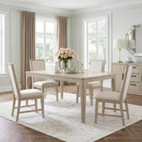 Alita Light Gray Natural Expandable Dining Table by Homelegance at Eve Furniture
