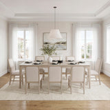 Alita Light Gray Natural Expandable Dining Table by Homelegance at Eve Furniture