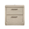 Alita Light Gray Natural Nightstand by Homelegance at Eve Furniture