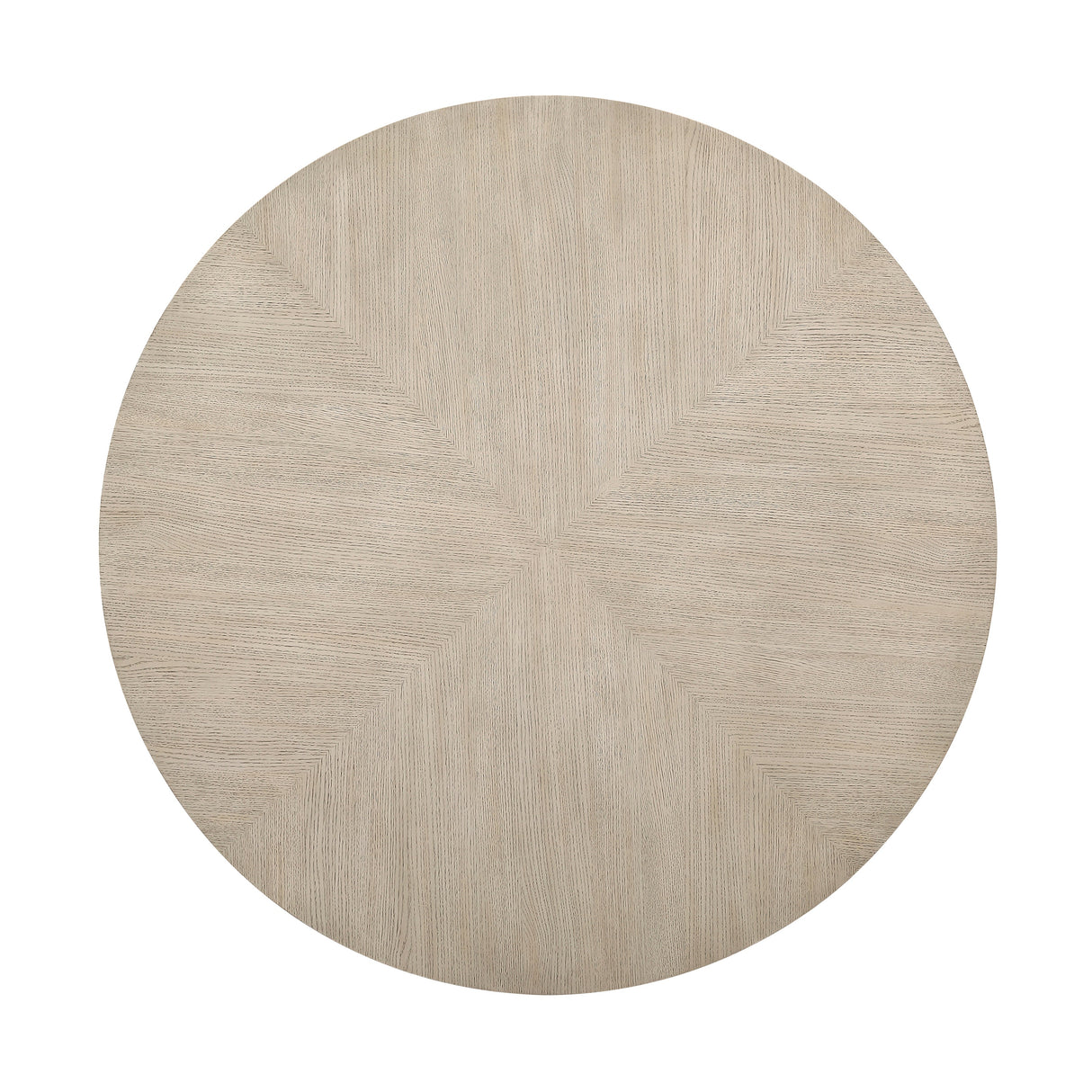 Alita Light Gray Natural Round Dining Table by Homelegance at Eve Furniture