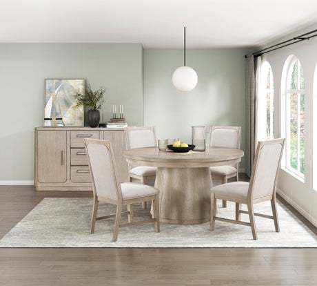 Alita Light Gray Natural Server by Homelegance at Eve Furniture