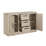 Alita Light Gray Natural Server by Homelegance at Eve Furniture