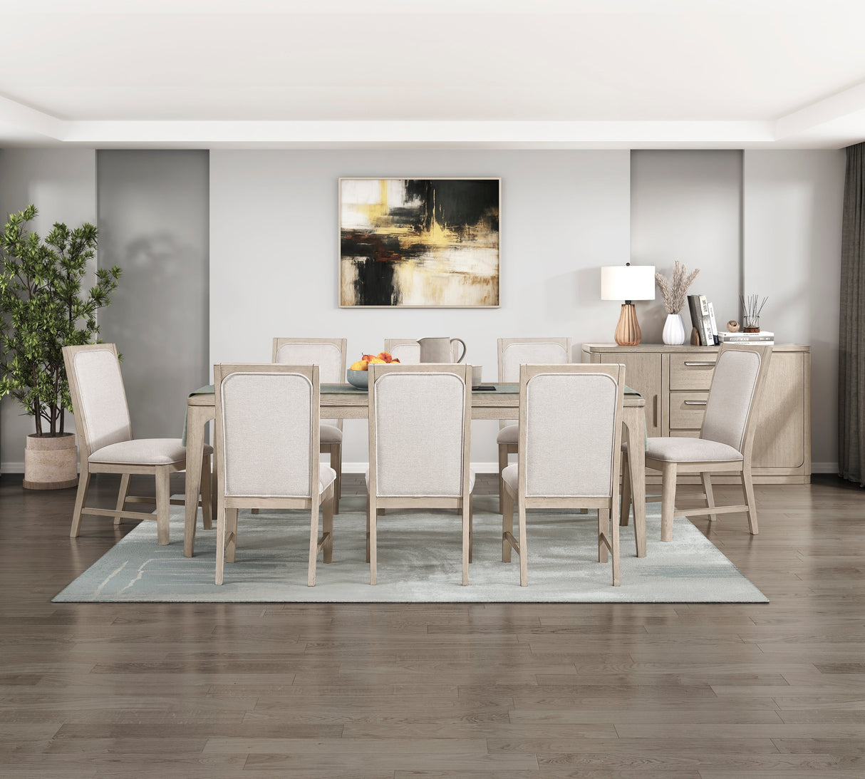 Alita Light Gray Natural/Beige Side Chair, Set of 2 by Homelegance at Eve Furniture