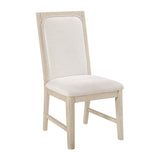 Alita Light Gray Natural/Beige Side Chair, Set of 2 by Homelegance at Eve Furniture