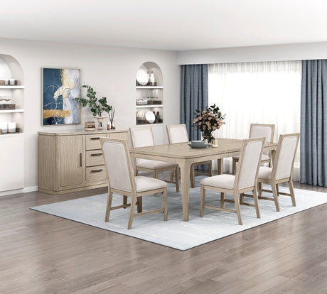 Alita Light Gray Natural/Beige Side Chair, Set of 2 by Homelegance at Eve Furniture