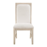 Alita Light Gray Natural/Beige Side Chair, Set of 2 by Homelegance at Eve Furniture