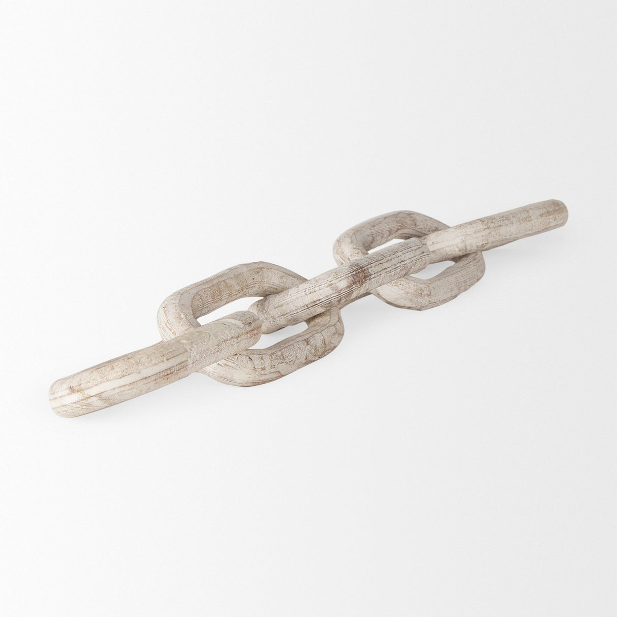 Alix 29.0L x 5.0W x 5.0H Beige Wooden Link Chain Decorative Object by Mercana at Eve Furniture