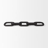 Alix 29.0L x 5.0W x 5.0H Black Wood Link Chain Decorative Object by Mercana at Eve Furniture