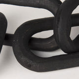 Alix 29.0L x 5.0W x 5.0H Black Wood Link Chain Decorative Object by Mercana at Eve Furniture
