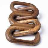 Alix 29L x 5W Brown Wooden Hand-Made 5 Link Chain by Mercana at Eve Furniture