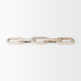 Alix Beige Wooden Link Chain Decorative Object by Mercana at Eve Furniture