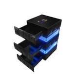 Alix Black Coffee Table and End Table by New Era Innovations at Eve Furniture