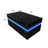 Alix Black Coffee Table and End Table by New Era Innovations at Eve Furniture