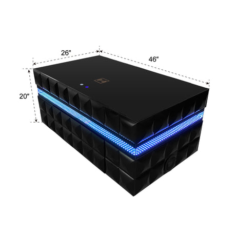 Alix Black Coffee Table and End Table by New Era Innovations at Eve Furniture