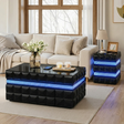 Alix Black Coffee Table and End Table by New Era Innovations at Eve Furniture