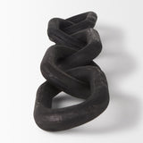 Alix Black Wood Link Chain Decorative Object by Mercana at Eve Furniture