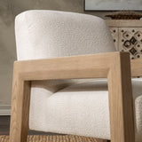 Aliza Accent Chair - Ivory by Classic Home at Eve Furniture