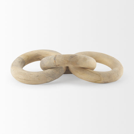 Alize Solid Wood Circular Chain Link Decorative Object by Mercana at Eve Furniture