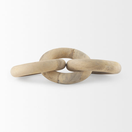 Alize Solid Wood Circular Chain Link Decorative Object by Mercana at Eve Furniture