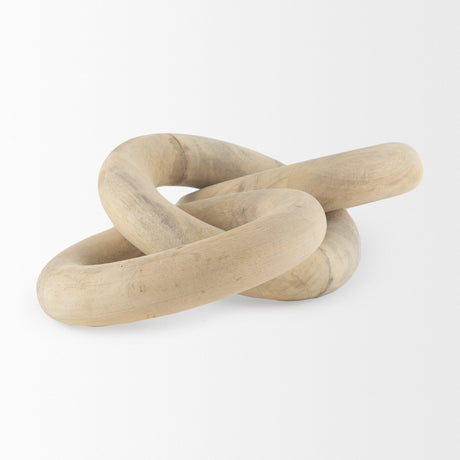 Alize Solid Wood Circular Chain Link Decorative Object by Mercana at Eve Furniture