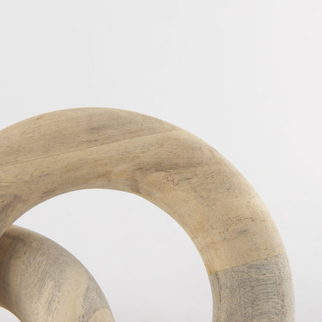 Alize Solid Wood Circular Chain Link Decorative Object by Mercana at Eve Furniture