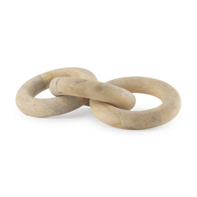 Alize Solid Wood Circular Chain Link Decorative Object by Mercana at Eve Furniture