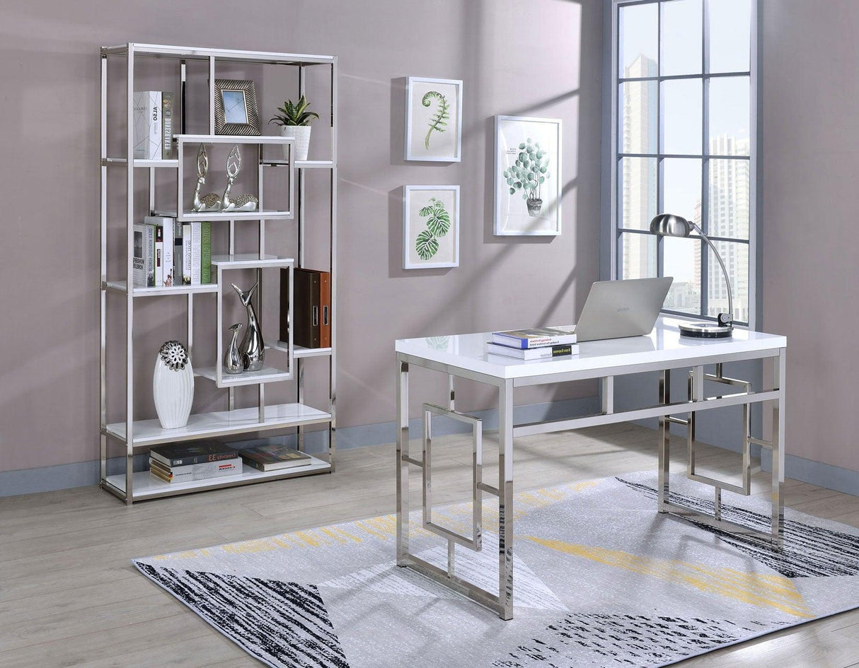 Alize Desk, White by Steve Silver at Eve Furniture